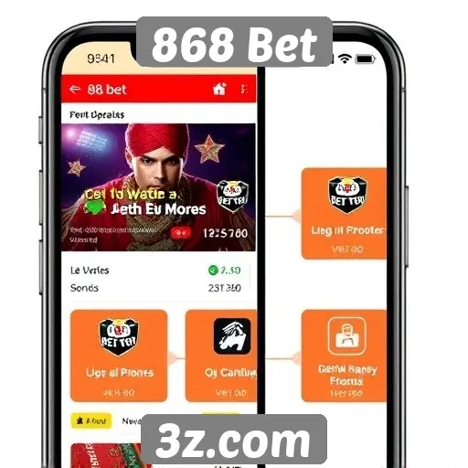 Funcionalidades do aplicativo da 868 Bet