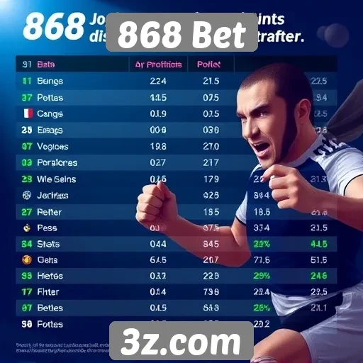Estatísticas de jogos disponíveis no 868 Bet