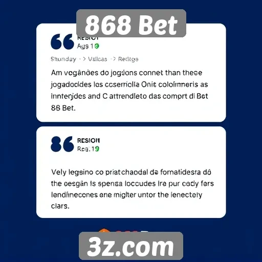 Opiniões de jogadores sobre o atendimento ao cliente do 868 Bet